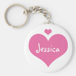 Pink Hearts - Personalisierter Mädchenname Schlüss Schlüsselanhänger