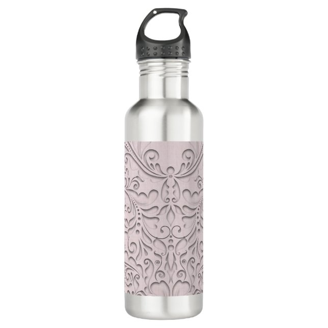 Pink HeartyChic Trinkflasche (Vorderseite)
