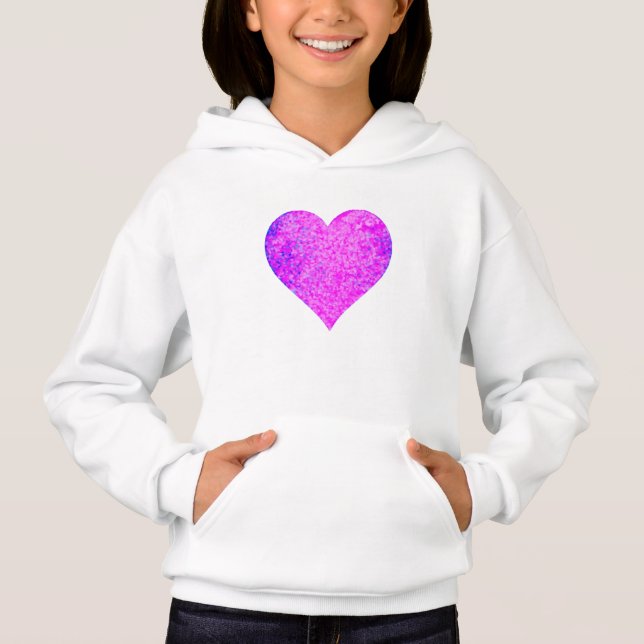 PINK HERART HOODIE (Vorderseite)