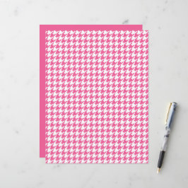 Pink Herringbone Muster Klassischer Chic Preppy Fu