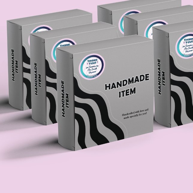 Pink Herz Botanical Vielen Dank, dass Sie eine glä Runder Aufkleber (Von Creator hochgeladen)