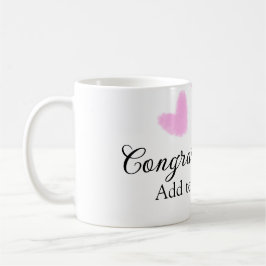 Pink Herzlichen Glückwunsch Abschluss Aquarell Kaffeetasse