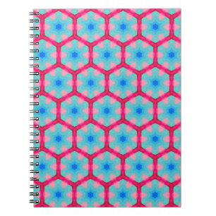 Pink Hexagon-Muster-Notebook Notizblock