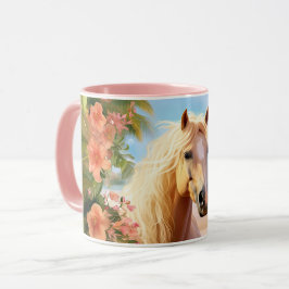 Pink Hibisken Beach Palomino Tasse Kaffee