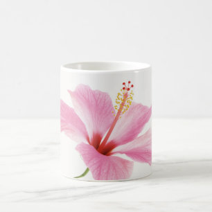 Pink-Hibiskus-Kaffee / Tee-Tasse Kaffeetasse