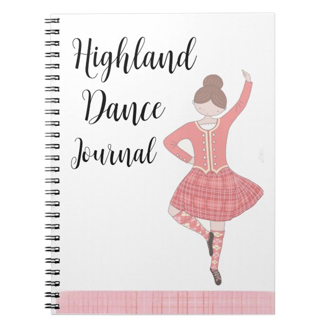 Pink Highland Dancer Journal (Devant)