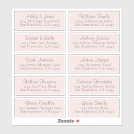 Pink-Hochzeitshilfegabellen Aufkleber