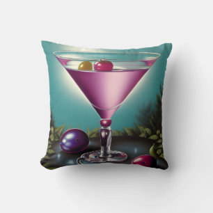 Pink Holiday Martini Kissen