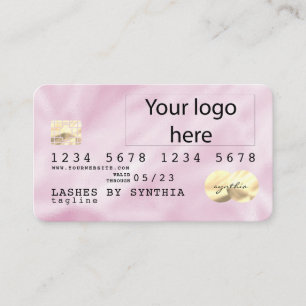 Pink Holograph Unicorn Kreditkarte fügen Sie Ihr L Visitenkarte
