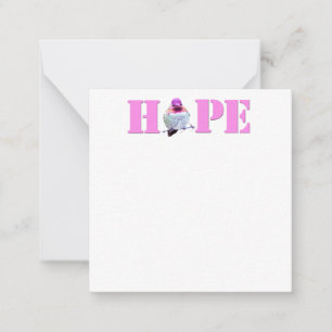 Pink HOPE Hummingbird Foto Flat Mitteilungskarten