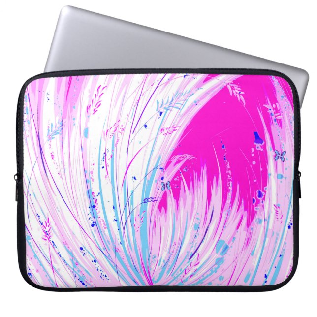 Pink Horizon Laptopschutzhülle (Vorderseite)