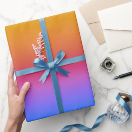 Pink Horizon Wrapping Paper Geschenkpapier