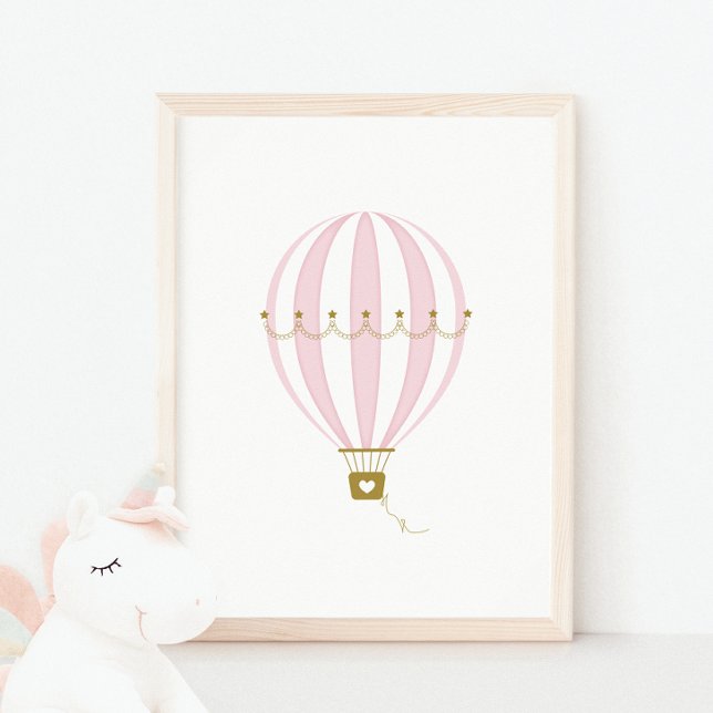 Pink Hot Air Ballon Kinderzimmer & Kids Room Poste Poster (Von Creator hochgeladen)
