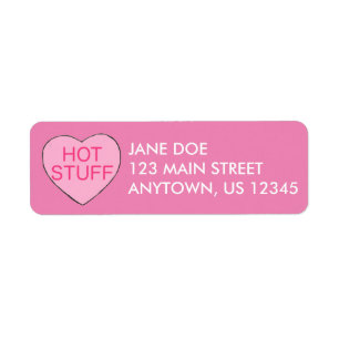 Pink HOT STUFF Candy Heart Valentine Day Liebe