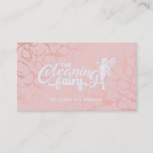 Pink House Clearing Business Cards Visitenkarte (Vorderseite)