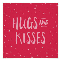 Pink Hugs und Kisses | Herz | Valentinstag