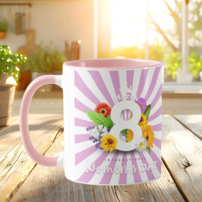 Pink Huit mars Mug de la Fête des Femmes (Créateur téléchargé)