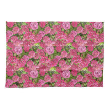 Pink Hydrangea Bloms Blumenmuster Küchentuch