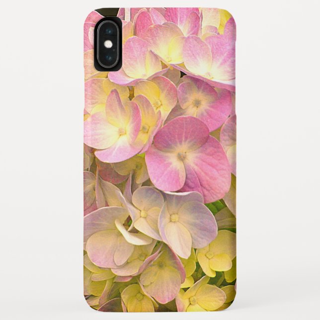 Pink-Hydrangea-Blume Case-Mate iPhone Hülle (Rückseite)