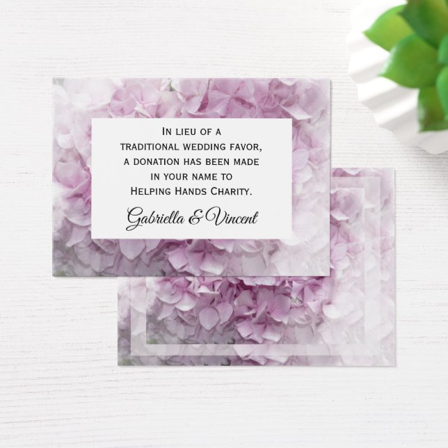 Pink Hydrangea Blume Hochzeit Wohltätigkeit Liebli (Schreibtisch)