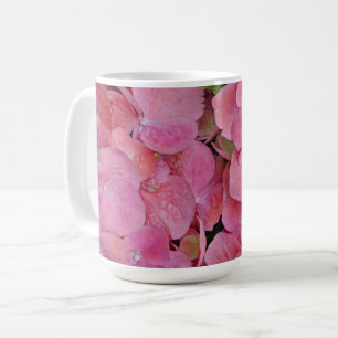 Pink Hydrangea Blume Tasse