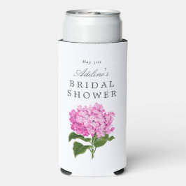 Pink Hydrangea Brautparty Party Seltzer Selters Dosenkühler