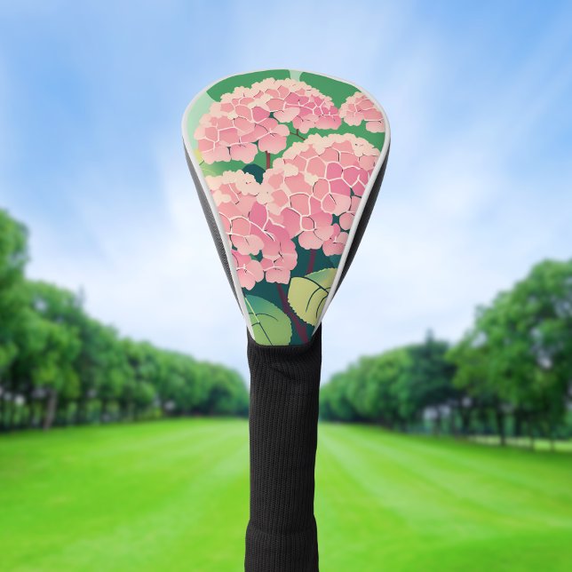 Pink Hydrangea Bush Golf Headcover (Von Creator hochgeladen)