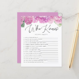 Pink Hydrangea, der Mommy Baby Games kennt