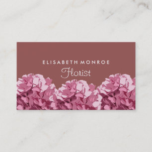 Pink Hydrangea, Floristry Visitenkarte