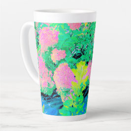 Pink Hydrangea Garden mit gelben Folies Milchtasse