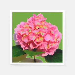 Pink Hydrangea Rosa Blume Rosa Blütenblume Serviette