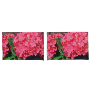 Pink Hydrangeas Kissenbezug