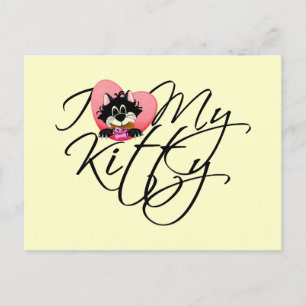 Pink I Liebe My Kitty - Hemden und Geschenke Postkarte