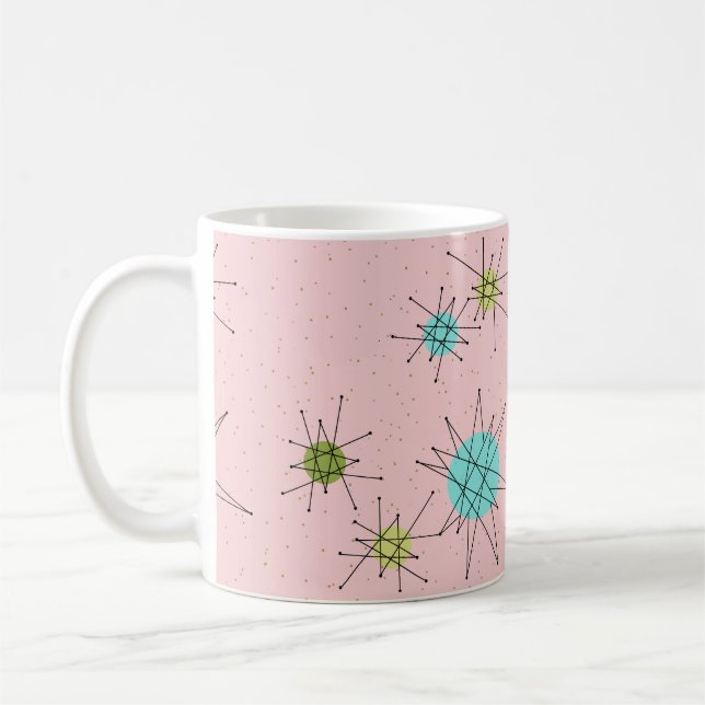 Pink Iconic Atomic Sternexplosion Tasse (Links)