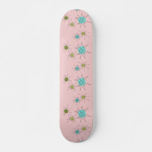 Pink Iconic Starbursts Skateboard