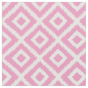 Pink Ikat Diamonds Stoff