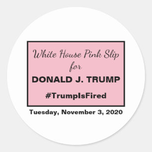 Pink im Weißen Haus für Trump-Iden Trumps Runder Aufkleber