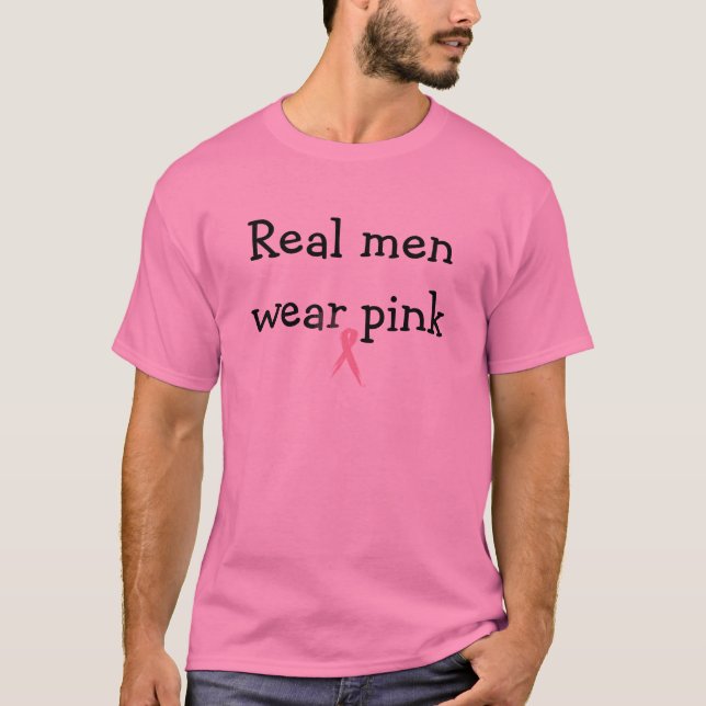 pink_img, wirkliches Herrenbekleidungrosa T-Shirt (Vorderseite)