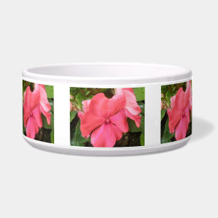Pink Impatiens Blume Makro Dog Bowl Napf