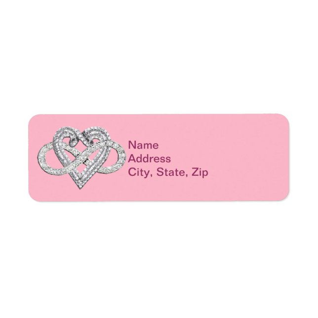 Pink Infinity Herd Address Labels (Vorne)
