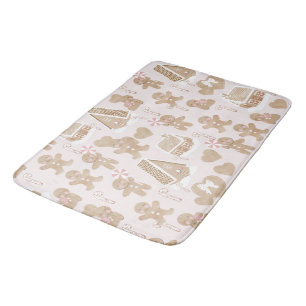 Pink! Ingwer Brot Weihnachten Tür Rug/Mat Badematte