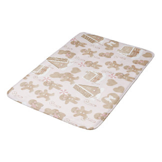 Pink! Ingwer Brot Weihnachten Tür Rug/Mat Badematte