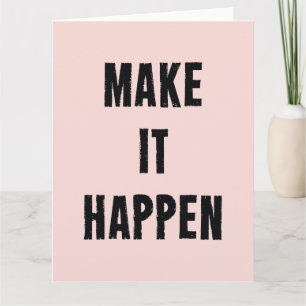 Pink inspirierend machen es möglich karte