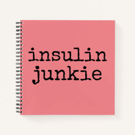 Pink-Insulin-Junkie-Planer Notizbuch