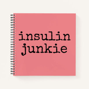 Pink-Insulin-Junkie-Planer Notizbuch