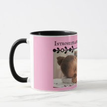Pink Introvert mème Mug