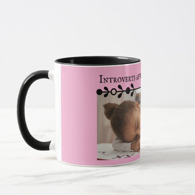 Pink Introvert mème Mug (Gauche)