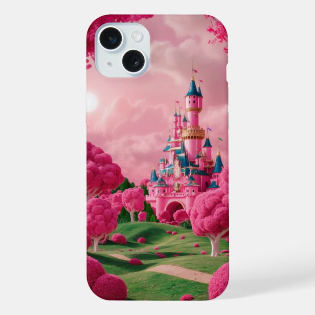 Pink iPhone 13 Handy Fall 15 Plus Hülle (Rückseite)