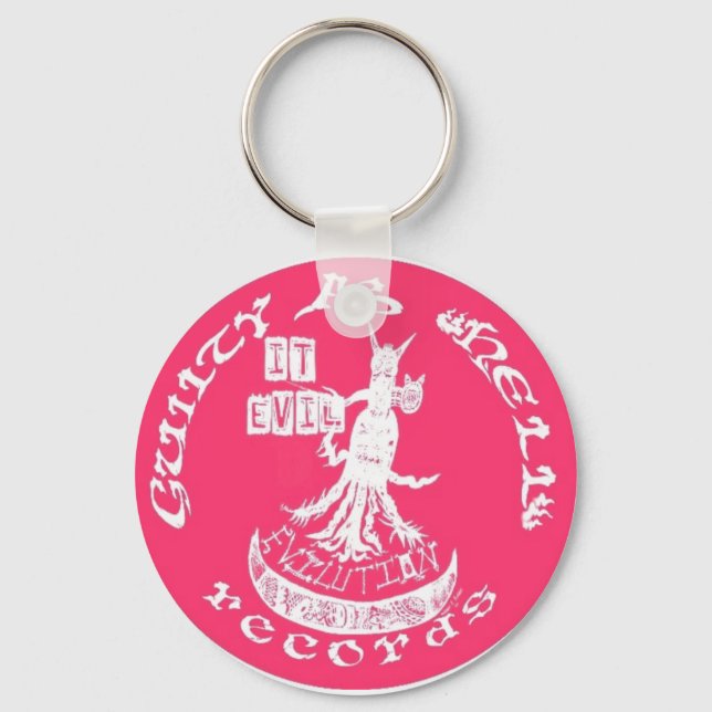 PINK "It Evil" Schlüsselanhänger (Vorderseite)