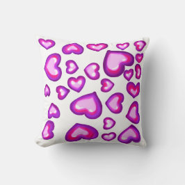 Pink Jelly hört Niedliche Liebe Valentine Print Kissen